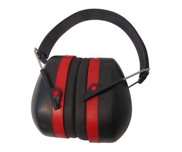 EAR MUFFS RED/BLACK