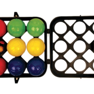 BOULE SET COLOURED METAL - IN CASE