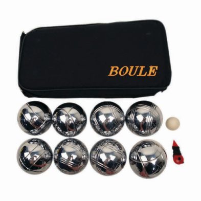 BOULE SET CHROMED METAL - IN NYLON BAG