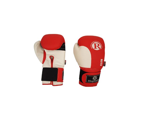 CLUB BOXING GLOVE PROMO SIZE RED / WHITE