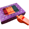 COLOUR WHISTLE NO LANYARD - Box of 12