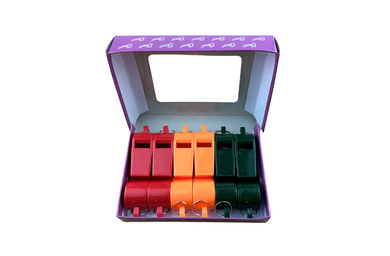 COLOUR WHISTLE NO LANYARD - Box of 12 - Image 2