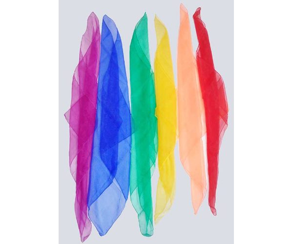 JUGGLING SCARVES – SET OF 6 66CM X 66CM