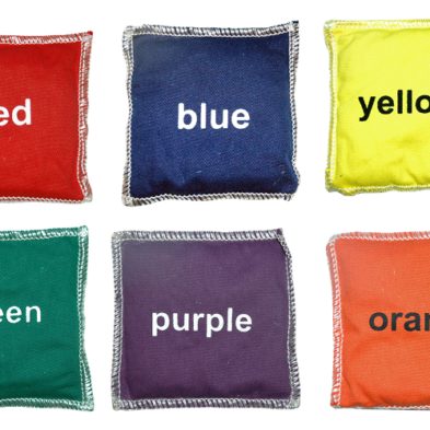 COTTON BEAN BAGS SET - COLOURS (SET OF 6)