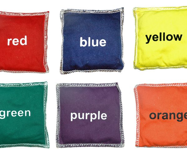 COTTON BEAN BAGS SET – COLOURS (SET OF 6)