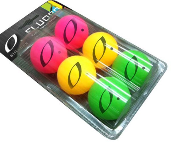 ALLIANCE FLUORO TABLE TENNIS BALLS