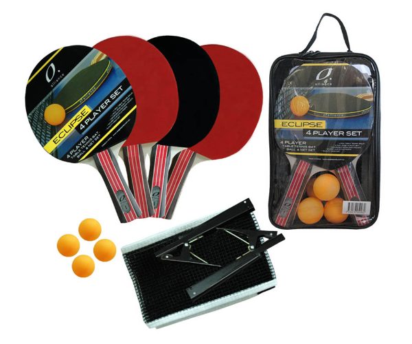 ALLIANCE 4 PLAYER ECLIPSE TABLE TENNIS SET