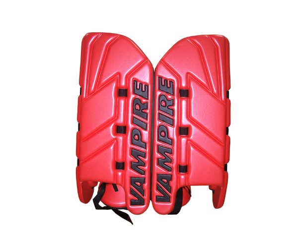 HOCKEY GOAL KEEPER LEGGUARDS & KICKERS V4K – RED