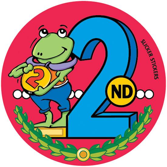2nd Place Frog Sticker