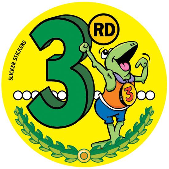 3rd Place Frog Sticker