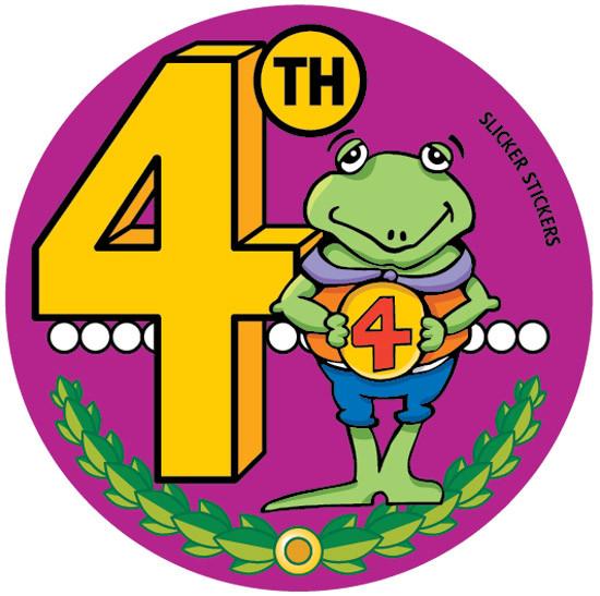 4th Place Frog Sticker