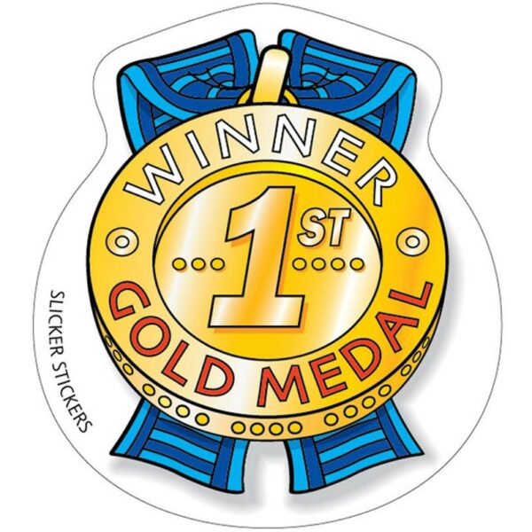 1ST PLACE MEDAL STICKER
