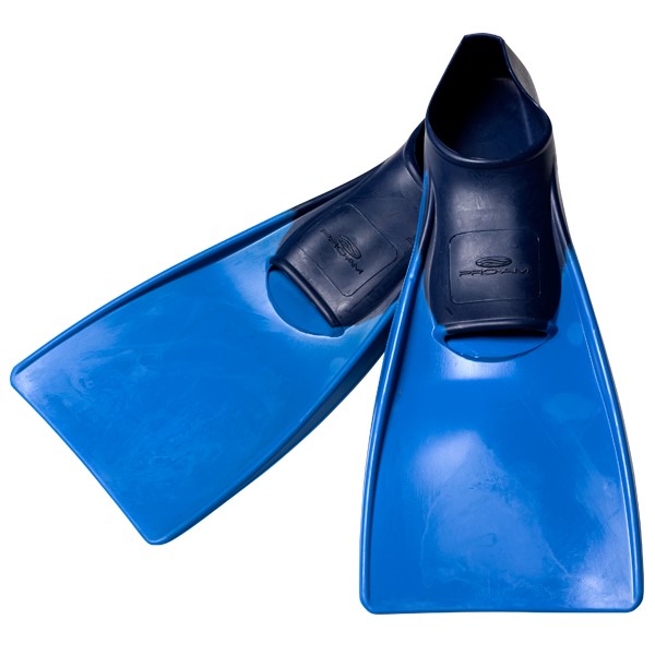 SWIM FINS FULL RUBBER BLUE/BLACK 11-1