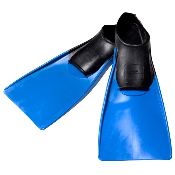 SWIM FINS FULL RUBBER BLUE/BLACK 7-9