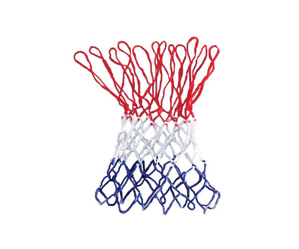 BASKETBALL NET TRI-COLOUR – RED/ WHITE/ BLUE