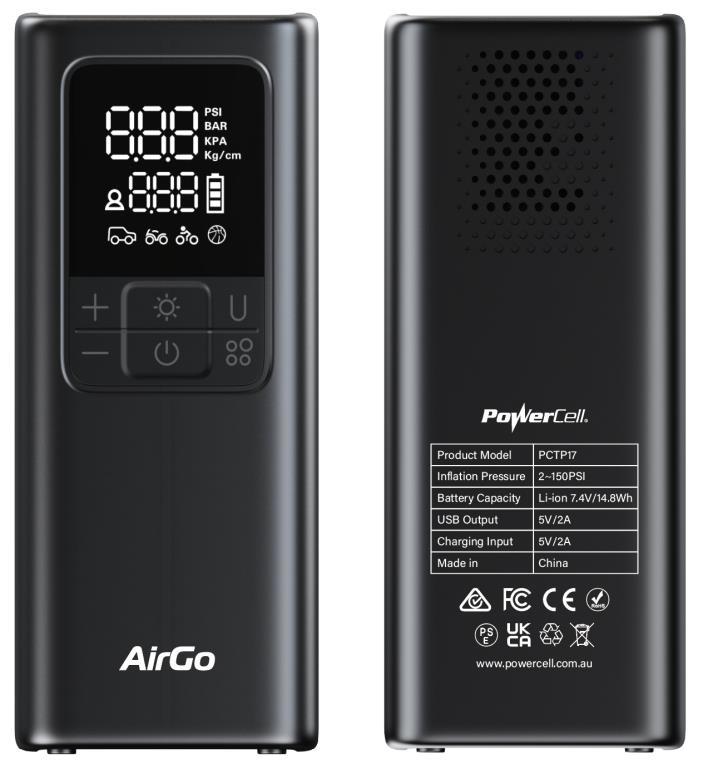 AirGo - Smart Rechargeable Tyre/ Ball Inflator - Image 3
